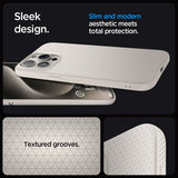 Spigen iPhone 15 Pro Cover Liquid Air Natural Titanium