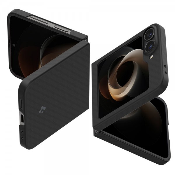 Spigen Samsung Galaxy Z Flip 6/Flip 7 FE Cover Air Skin Aramid Sort