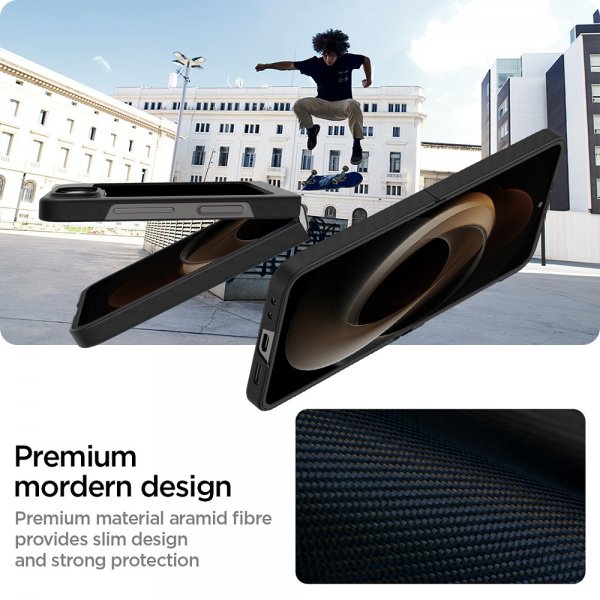 Spigen Samsung Galaxy Z Flip 6/Flip 7 FE Cover Air Skin Aramid Sort