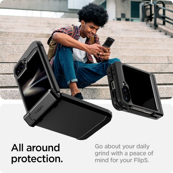 Spigen Samsung Galaxy Z Flip 6/Flip 7 FE Cover Tough Armor Pro Sort