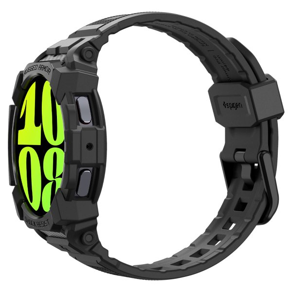 Spigen Samsung Galaxy Watch 7 40mm Rem og Cover Rugged Armor Pro Mat Sort