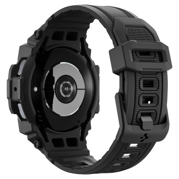 Spigen Samsung Galaxy Watch 7 44mm Armbånd og Skal Rugged Armor Pro Mat Sort