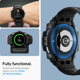 Spigen Samsung Galaxy Watch 7 44mm Armbånd og Skal Rugged Armor Pro Mat Sort