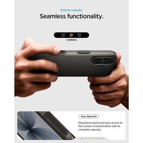 Spigen iPhone 17 Cover Thin Fit MagFit Gunmetal