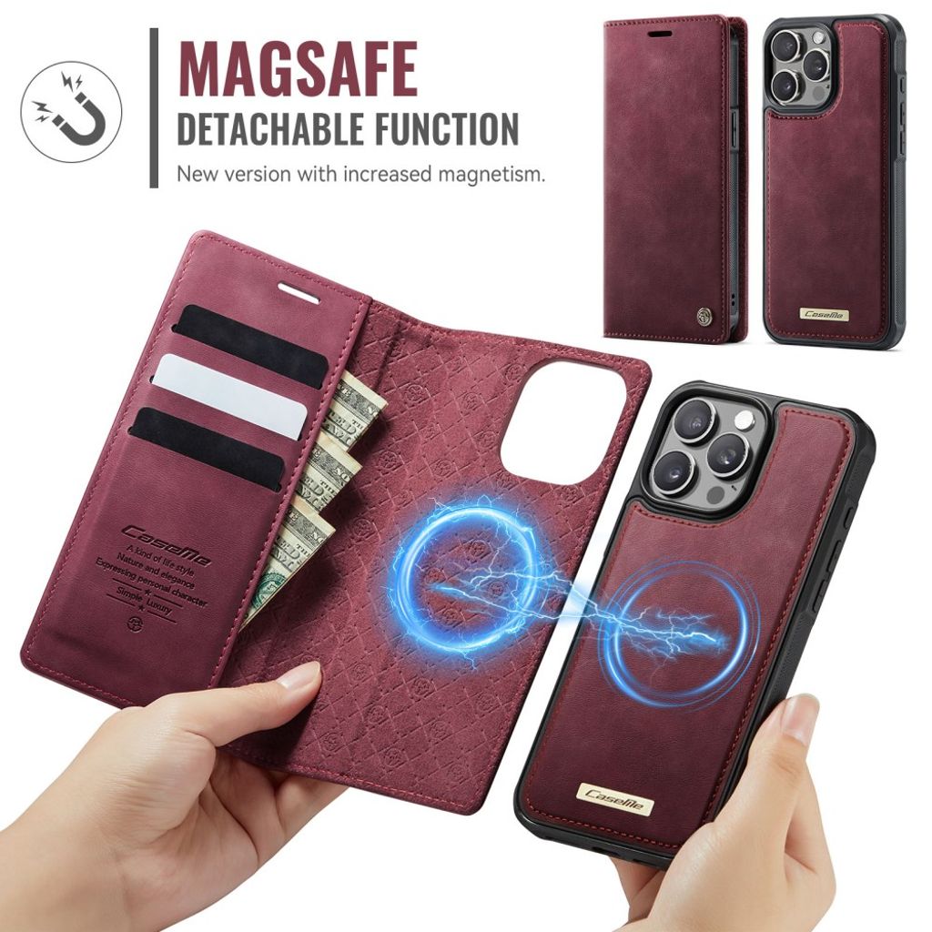 CaseMe iPhone 13 Pro Etui C49 Series Rød