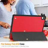 Samsung Galaxy Tab S12 Plus Etui Tri-Fold Pennfack Rød