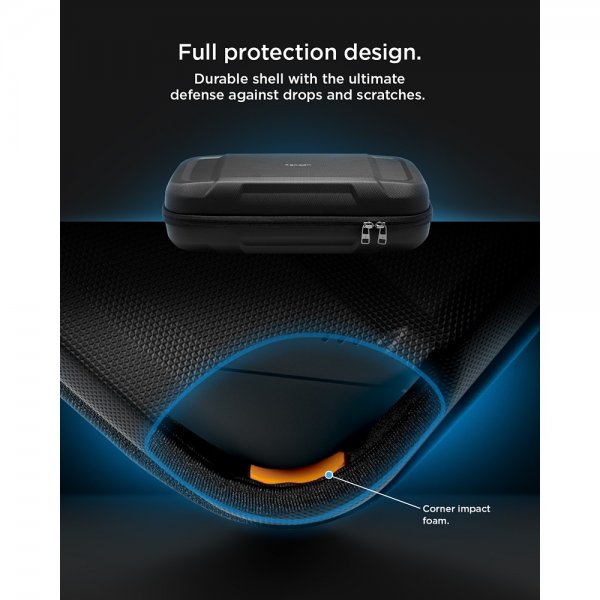 Spigen Steam Deck/Steam Deck OLED Taske Rugged Armor Pro Pouch Sort