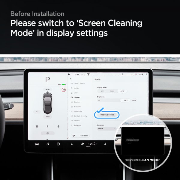 Spigen Skærmbeskyttelse GLAS.tR EZ Fit Anti-Glare Tesla Model Y/Model 3 (2017-2023)