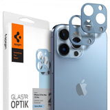 Spigen iPhone 13 Pro/iPhone 13 Pro Max Kamerabeskyttelse Glas.tR Optik 2-pak Sierra Blue