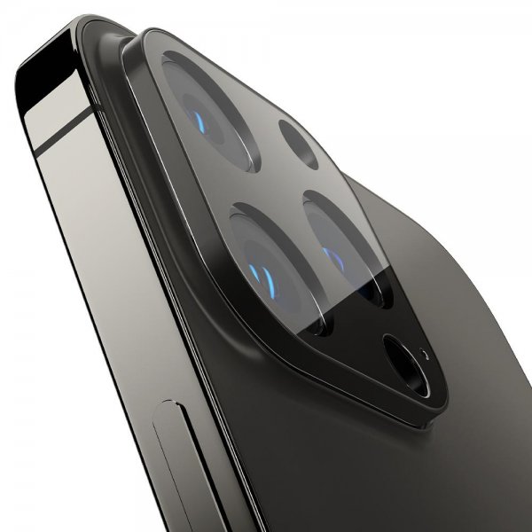 Spigen iPhone 13 Pro/iPhone 13 Pro Max Kamerabeskyttelse Glas.tR Optik 2-pak Grafit