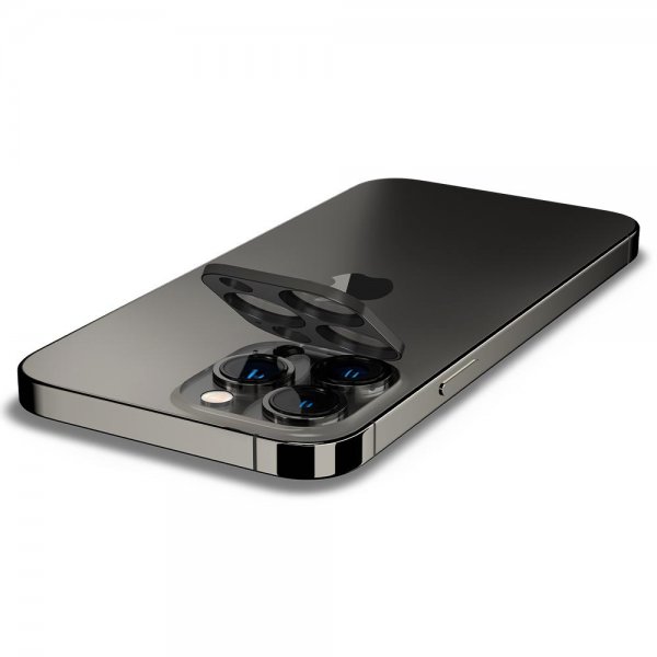 Spigen iPhone 13 Pro/iPhone 13 Pro Max Kamerabeskyttelse Glas.tR Optik 2-pak Grafit