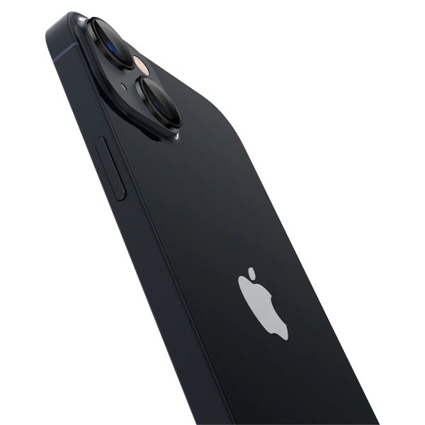 Spigen iPhone 14/15/iPhone 14/15 Plus Kamerabeskyttelse GLAS.tR EZ Fit Optik Pro 2-pak Sort