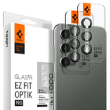 Spigen Samsung Galaxy S23/S23 Plus/S24 Kamerabeskyttelse GLAS.tR EZ Fit Optik Pro 2-pak Sort