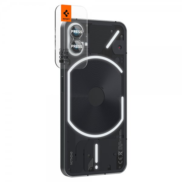 Spigen Nothing Phone (1) Kamerabeskyttelse GLAS.tR EZ Fit Optik Pro 2-pak Sort