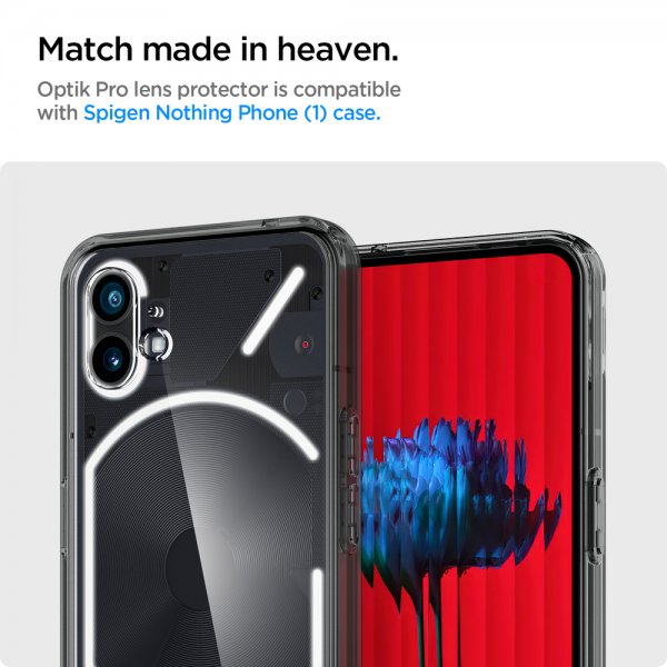 Spigen Nothing Phone (1) Kamerabeskyttelse GLAS.tR EZ Fit Optik Pro 2-pak Sort