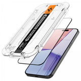 Spigen iPhone 15 Pro Max Skærmbeskyttelse GLAS.tR EZ Fit FC Sort 2-pak