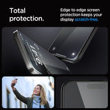 Spigen iPhone 15 Pro Max Skærmbeskyttelse GLAS.tR EZ Fit FC Sort 2-pak
