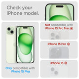 Spigen iPhone 15 Plus Skærmbeskyttelse GLAS.tR EZ Fit FC Sort 2-pak