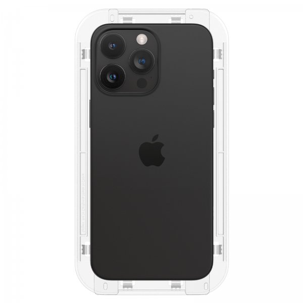Spigen iPhone 15 Pro Skærmbeskyttelse GLAS.tR EZ Fit FC Sort 2-pak