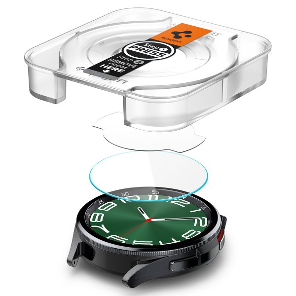 Spigen Samsung Galaxy Watch 6 Classic 47mm Skærmbeskyttelse GLAS.tR EZ Fit 2-pak