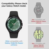 Spigen Samsung Galaxy Watch 6 Classic 47mm Skærmbeskyttelse GLAS.tR EZ Fit 2-pak