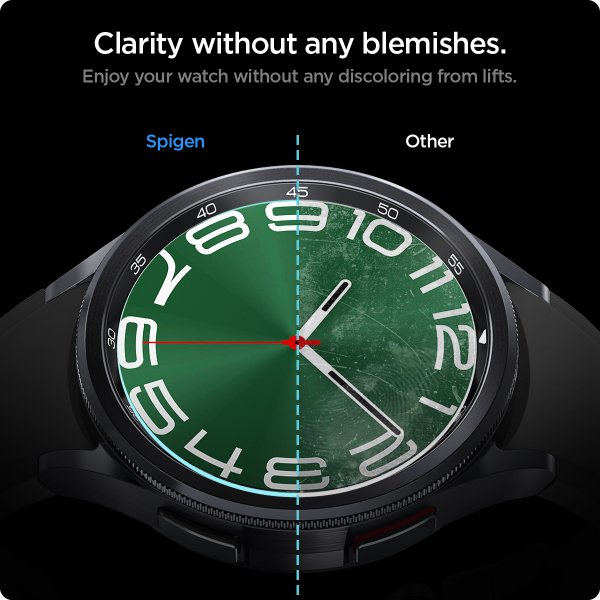 Spigen Samsung Galaxy Watch 6 Classic 47mm Skærmbeskyttelse GLAS.tR EZ Fit 2-pak