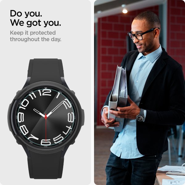 Spigen Samsung Galaxy Watch 6 Classic 43mm Skærmbeskytter GLAS.tR EZ Fit 2-pak