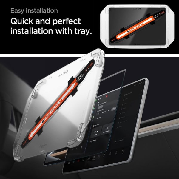 Spigen Skærmbeskyttelse GLAS.tR EZ FIT Anti-Glare Tesla Model 3 (2024)