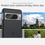 Spigen Google Pixel 8 Pro Kamerabeskyttelsesglas Glas.tR EZ Fit Optik Crystal Clear 2-pak