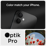 Spigen iPhone 16/iPhone 16 Plus Kamerabeskyttelse GLAS.tR EZ Fit Optik Pro 2-pak Sort