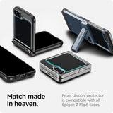 Spigen Samsung Galaxy Z Flip 6/Flip 7 FE Skærmbeskytter GLAS.tR EZ Fit 2-pak