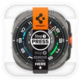 Spigen Samsung Galaxy Watch Ultra Skærmbeskyttelse GLAS.tR EZ Fit 2-pak