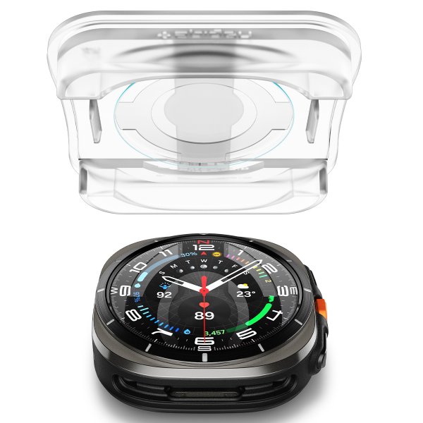 Spigen Samsung Galaxy Watch Ultra Skærmbeskyttelse GLAS.tR EZ Fit 2-pak