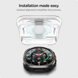 Spigen Samsung Galaxy Watch Ultra Skærmbeskyttelse GLAS.tR EZ Fit 2-pak