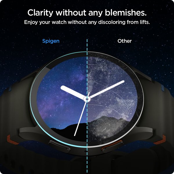 Spigen Samsung Galaxy Watch 7 44mm Skærmbeskyttelse GLAS.tR EZ Fit 2-pak