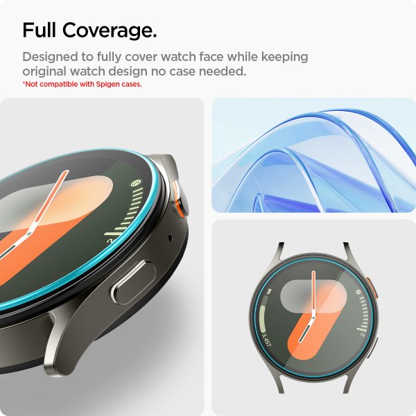 Spigen Samsung Galaxy Watch 7 40mm Skærmbeskyttelse GLAS.tR EZ Fit 2-pak