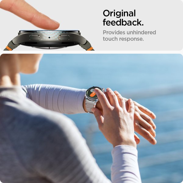 Spigen Samsung Galaxy Watch 7 40mm Skærmbeskyttelse GLAS.tR EZ Fit 2-pak