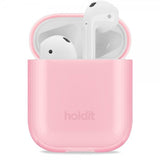 holdit AirPods 1/2 Cover Gennemsigtig Bright Pink