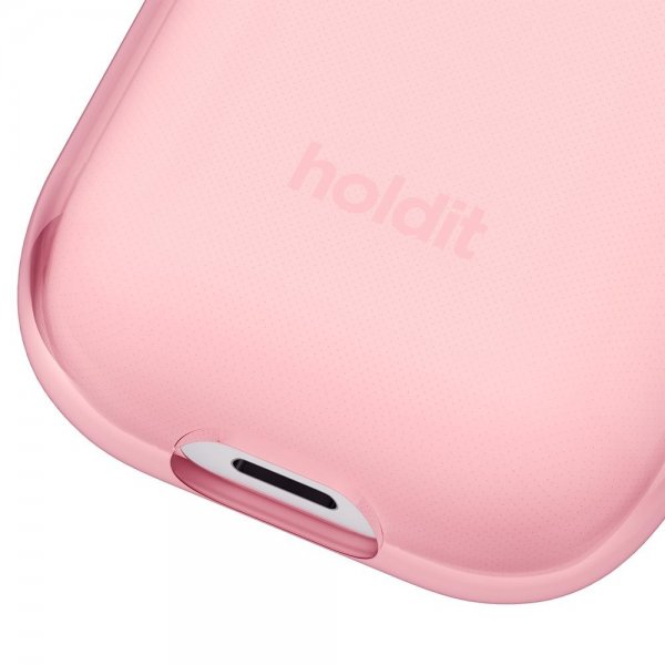 holdit AirPods 1/2 Cover Gennemsigtig Bright Pink