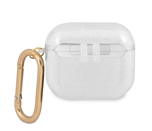 Guess AirPods 3 Cover Glitter Case Klar