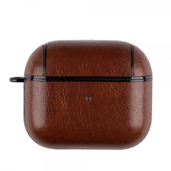 AirPods 3 Cover Lædertekstur Mørkebrun