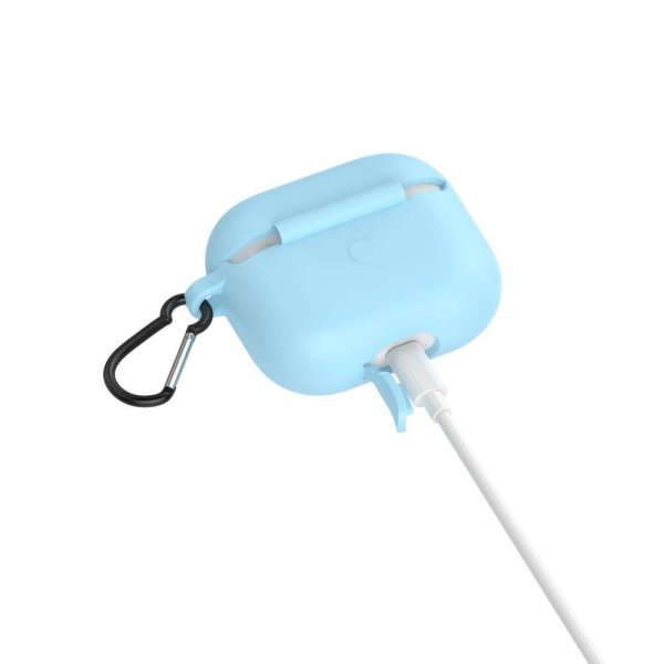 AirPods 3 Cover med Karabinhage Blå