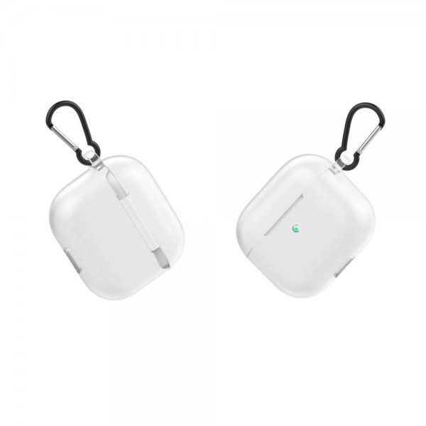 AirPods 3 Cover med Karabinhage Frostet Klar