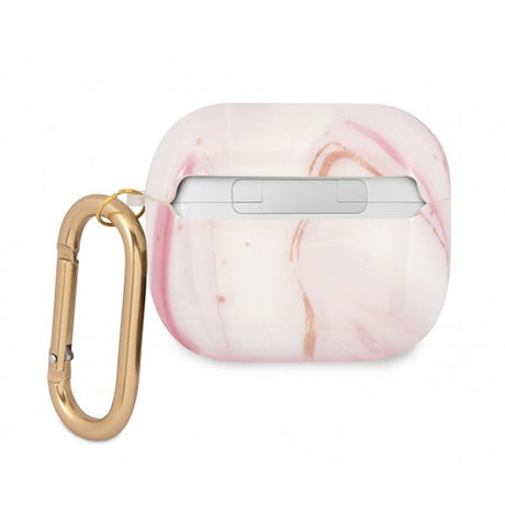 Guess AirPods 3 Etui Shiny Marble Rosa