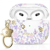 Kingxbar AirPods 3 Cover Flora Series Rosa Lilla
