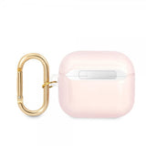 Guess AirPods 3 Cover Printed Stripe & Gold Hook Lyserød