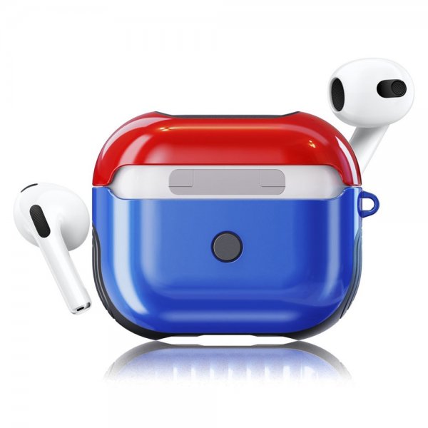 AirPods 3 Cover Gummieret Blå Rød