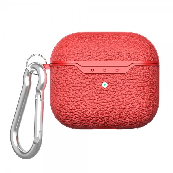 AirPods 3 Cover Litchi Rød
