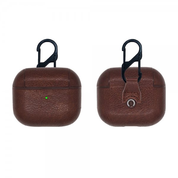 AirPods 3 Cover PU-læder Mørkebrun