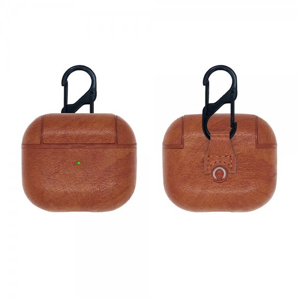 AirPods 3 Cover PU-læder Lysbrun